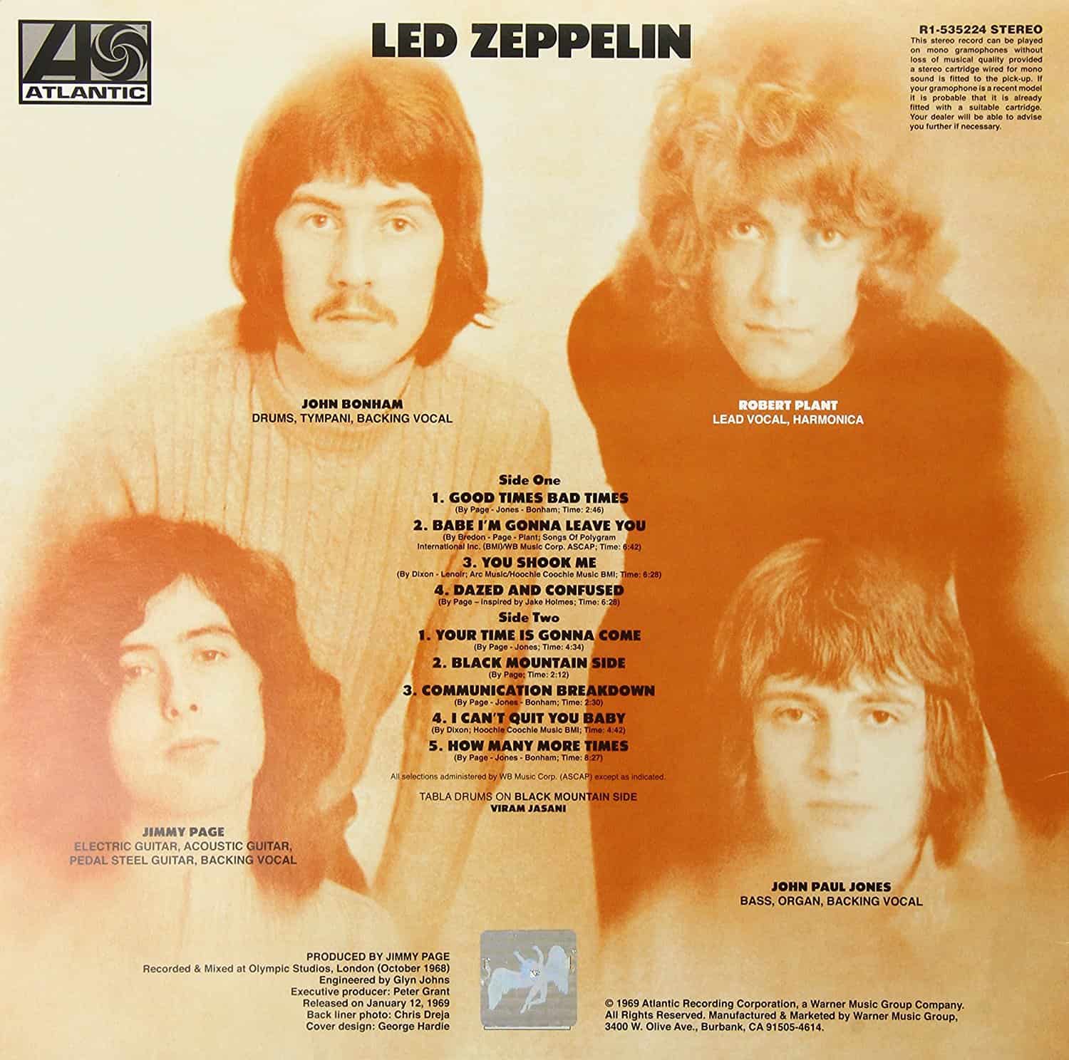 Vinyl Reviews - Led Zeppelin - Zeppelin I